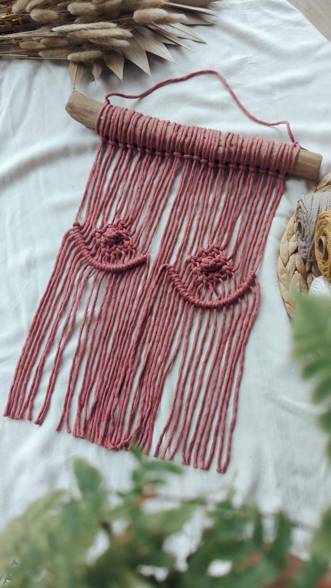 Macrame Boobs Home Decor, Feminine Boho Wall Art