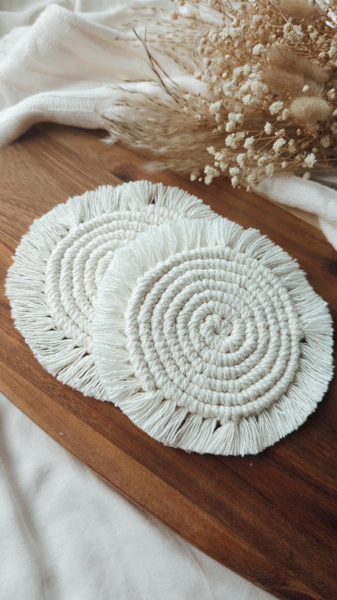Macrame Mug Coasters, Candle/Plant Pot Mats