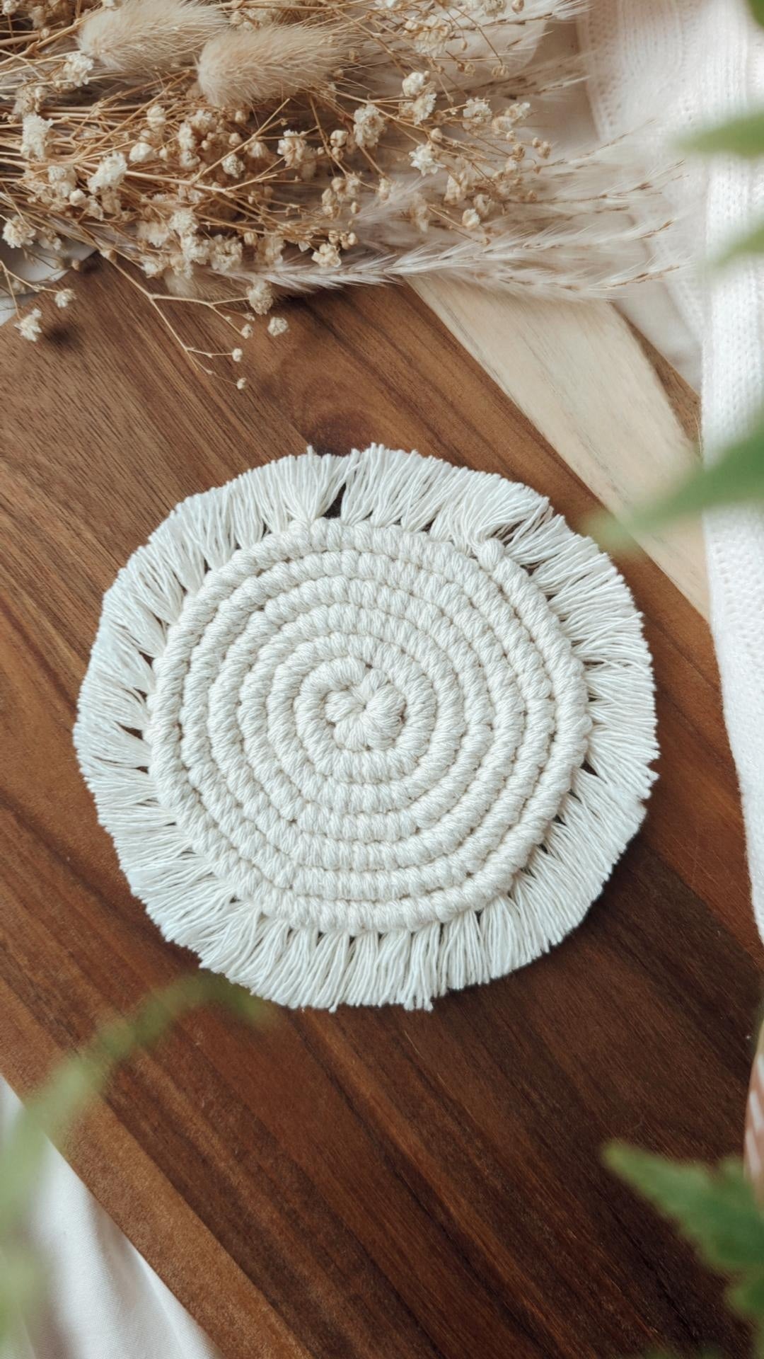 Macrame Mug Coasters, Candle/Plant Pot Mats