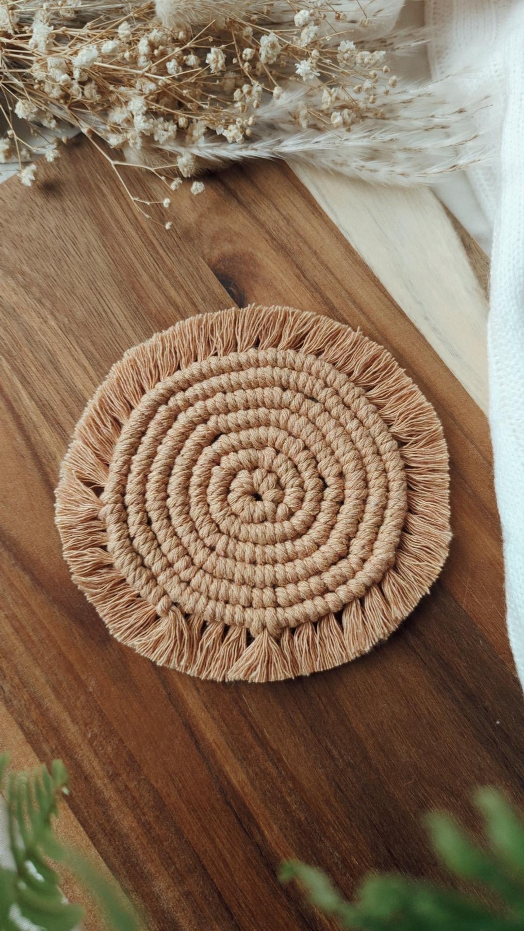 Macrame Mug Coasters, Candle/Plant Pot Mats