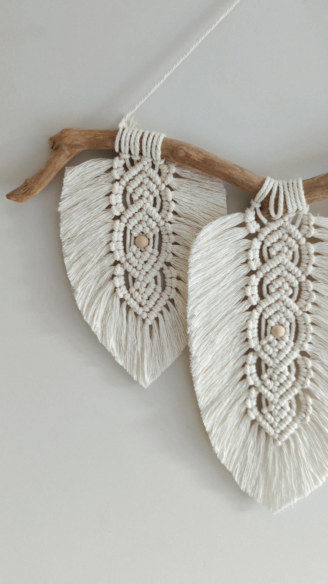 Macrame Leaf Decor