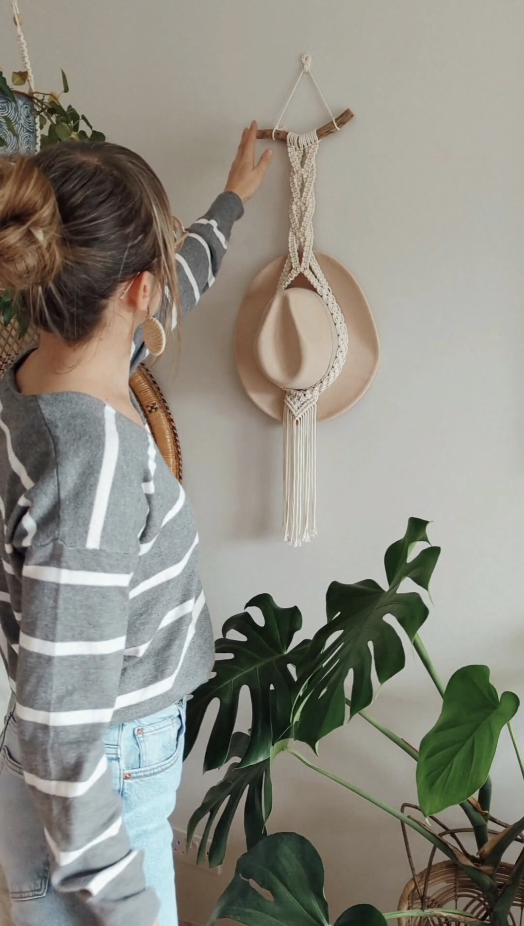Macrame Hat Holder/Hanger, Hat Display