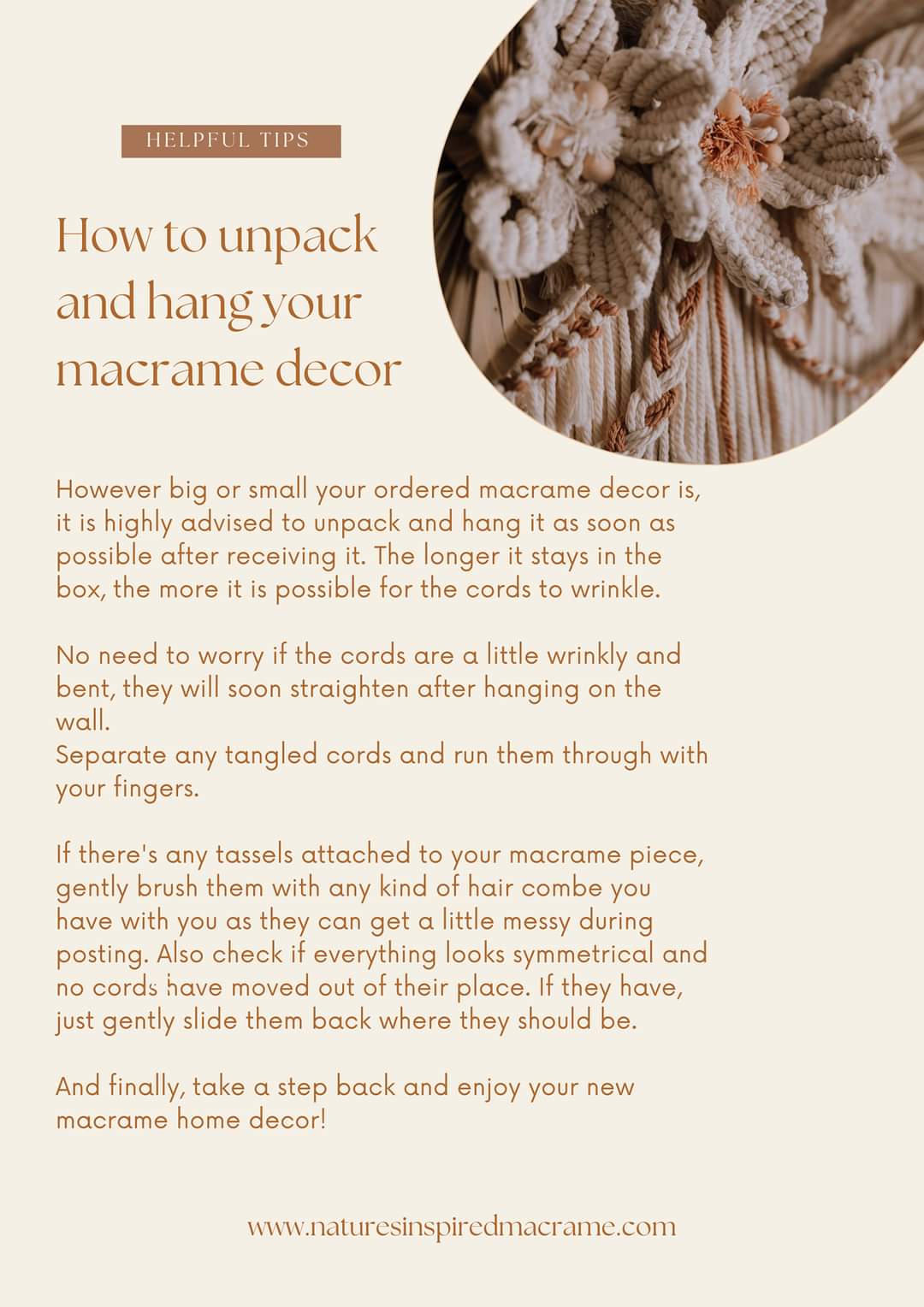 "Bohemian Garden" XL Macrame Home Decor