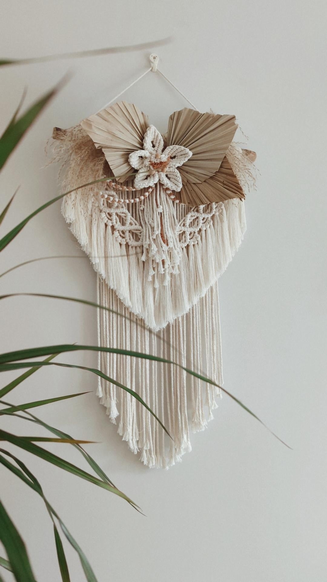 MADE TO ORDER: "Amelia" Macrame & Pampas Grass Rustic Boho Home Decor