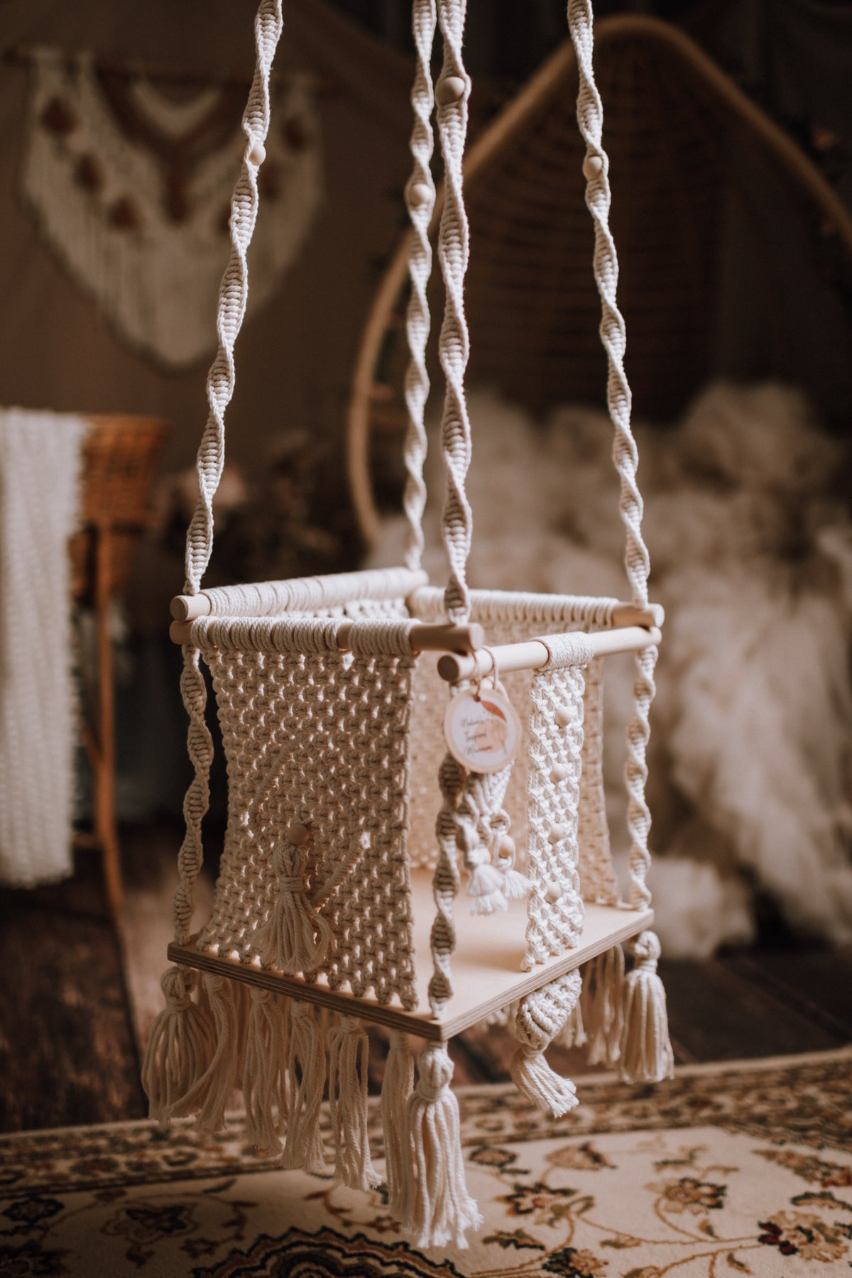Macrame Baby Swing