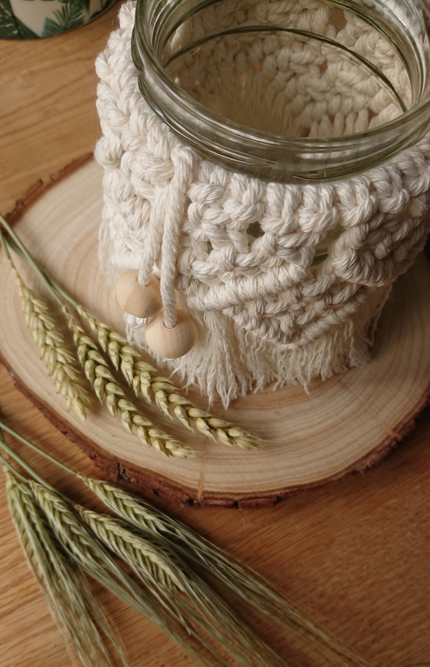 Macrame Jar/Vase/Candle Holder Home Decor