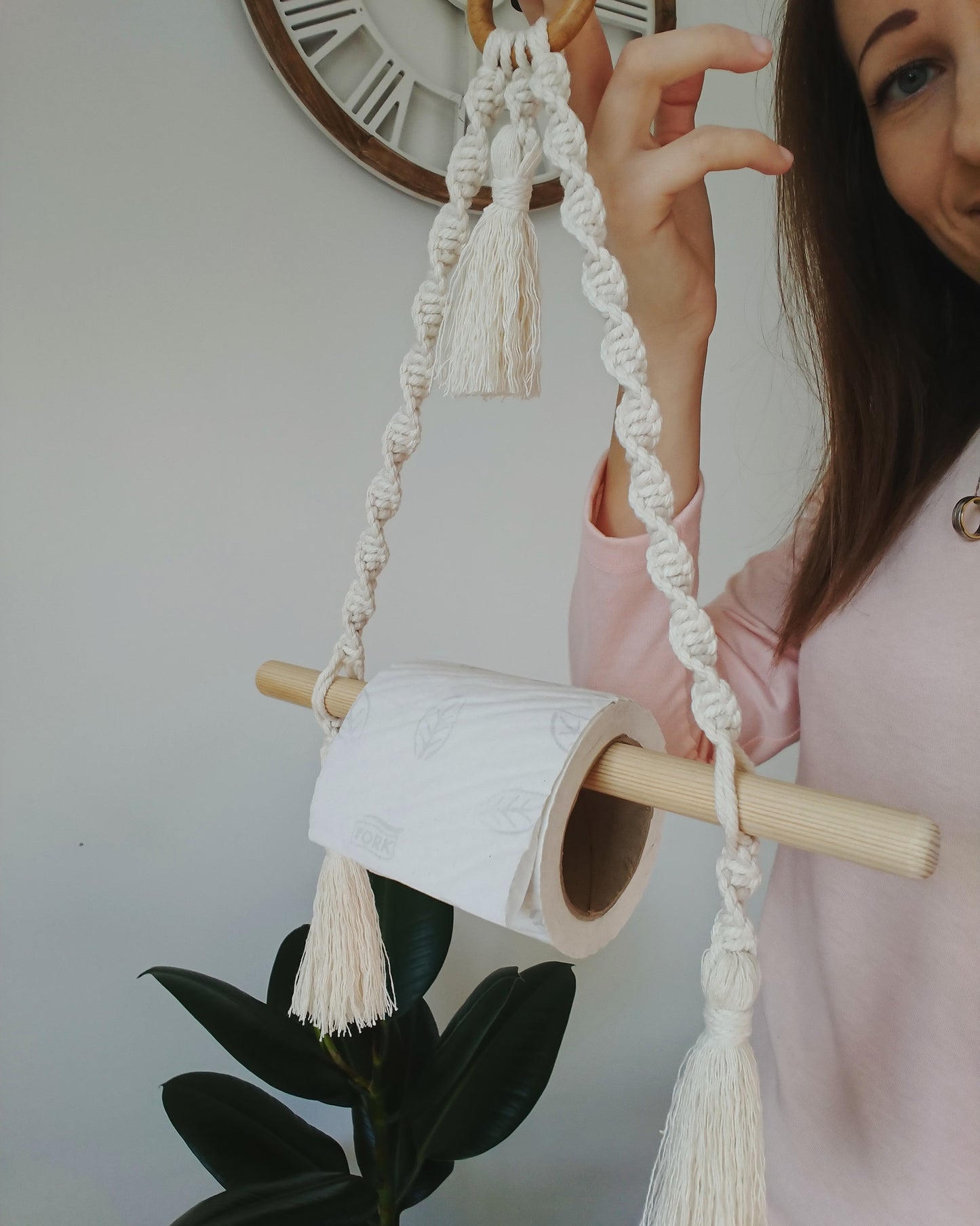 Macrame Toilet Roll Holder