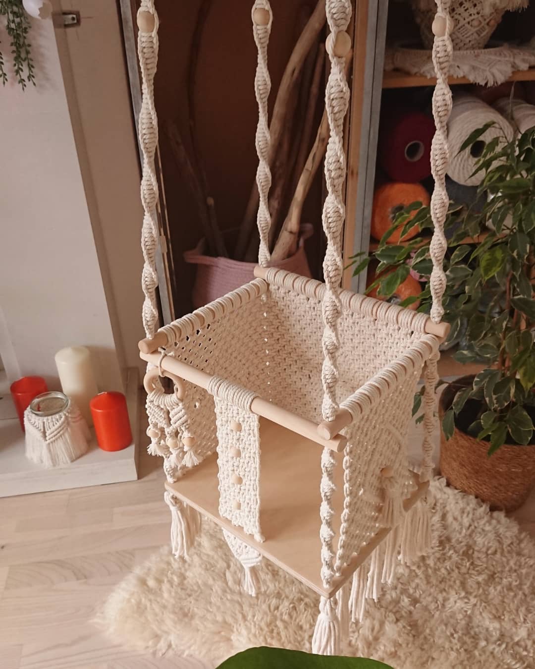 Macrame Baby Swing