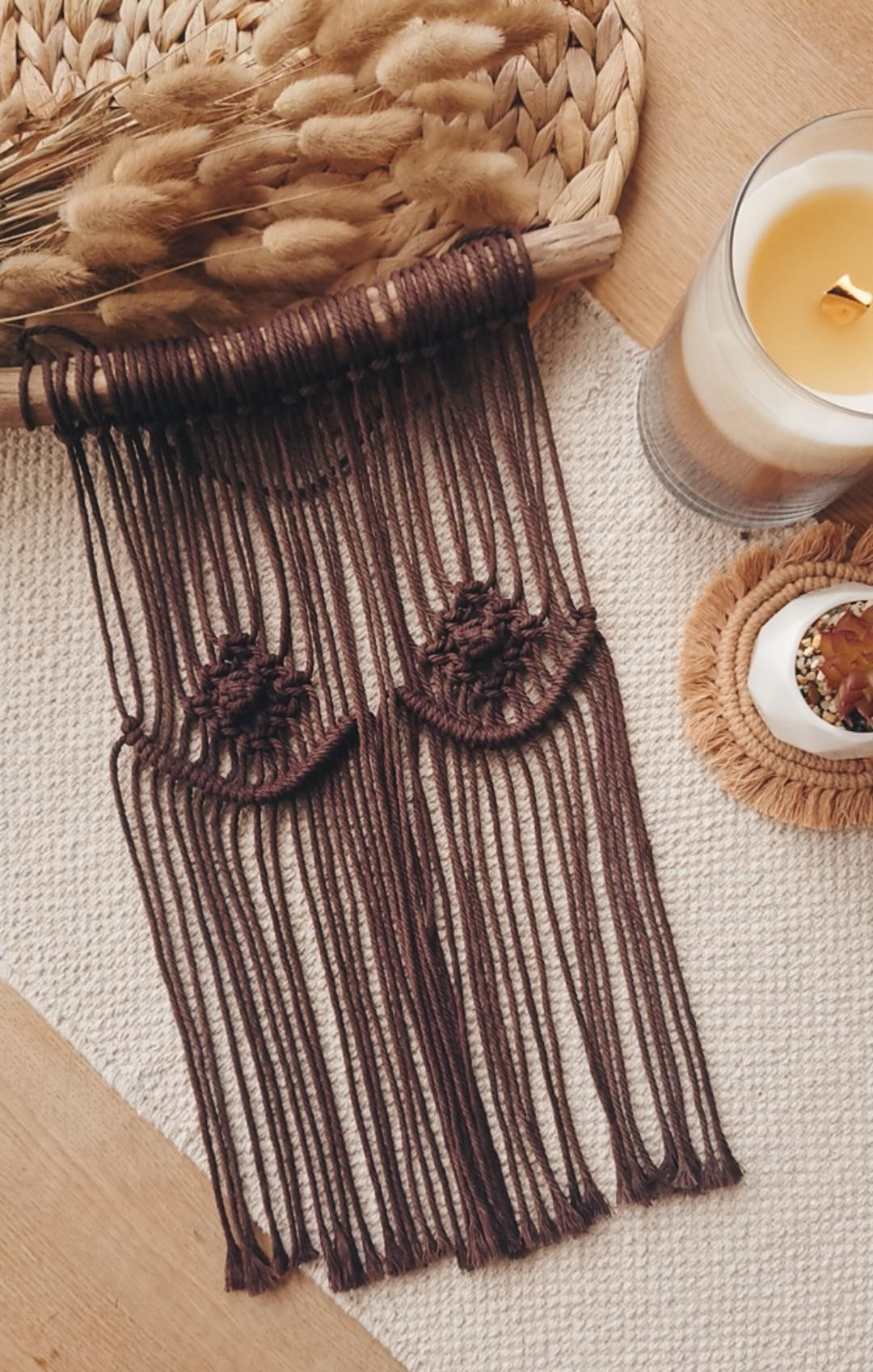 Macrame Boobs Home Decor, Feminine Boho Wall Art