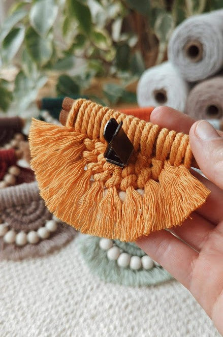 Cinnamon Stick Macrame Car Air Vent Clips/Fridge Magnets