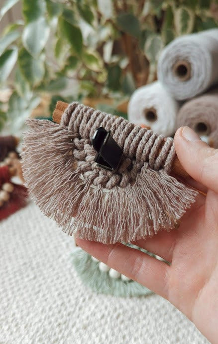 Cinnamon Stick Macrame Car Air Vent Clips/Fridge Magnets