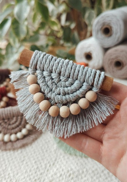 Cinnamon Stick Macrame Car Air Vent Clips/Fridge Magnets