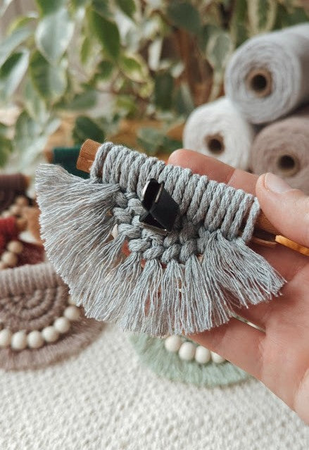 Cinnamon Stick Macrame Car Air Vent Clips/Fridge Magnets