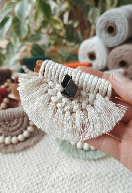Cinnamon Stick Macrame Car Air Vent Clips/Fridge Magnets