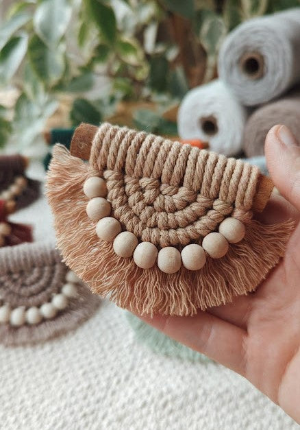 Cinnamon Stick Macrame Car Air Vent Clips/Fridge Magnets