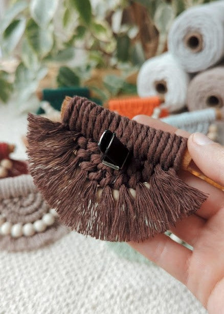 Cinnamon Stick Macrame Car Air Vent Clips/Fridge Magnets
