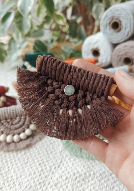 Cinnamon Stick Macrame Car Air Vent Clips/Fridge Magnets