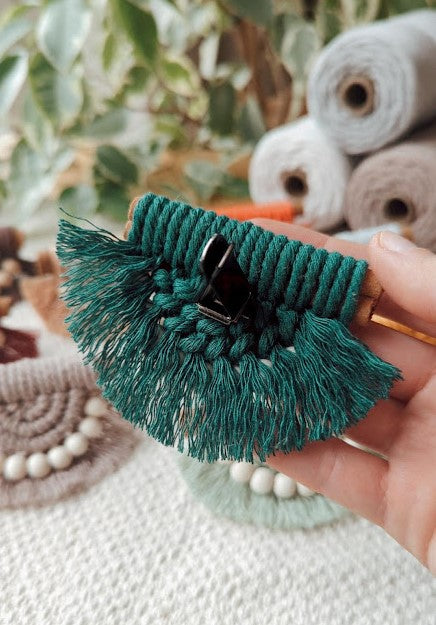 Cinnamon Stick Macrame Car Air Vent Clips/Fridge Magnets