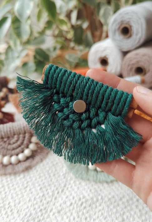 Cinnamon Stick Macrame Car Air Vent Clips/Fridge Magnets