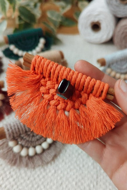Cinnamon Stick Macrame Car Air Vent Clips/Fridge Magnets