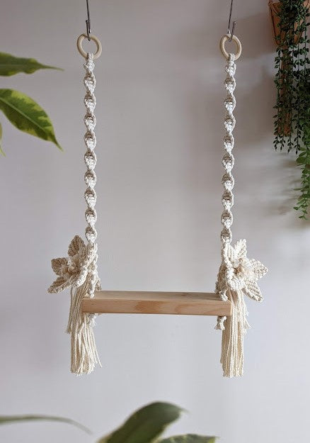 MADE TO ORDER Macrame Newborn Baby Swing Photo Prop