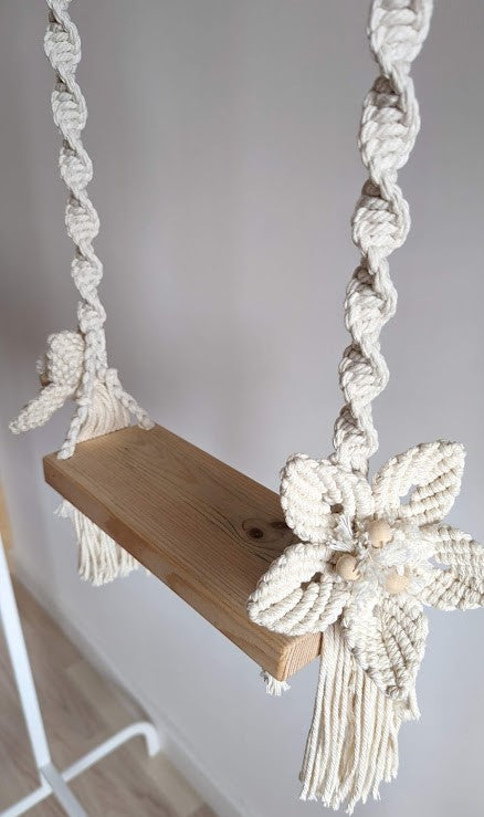 MADE TO ORDER Macrame Newborn Baby Swing Photo Prop