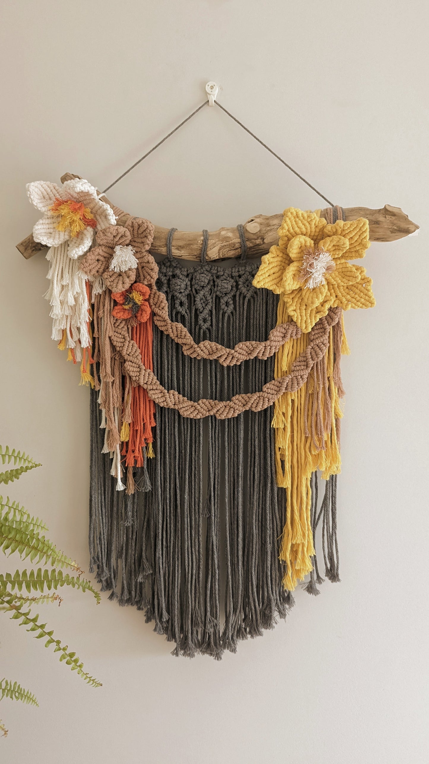 "Colors Of The Fall" Large Macrame Home Decor