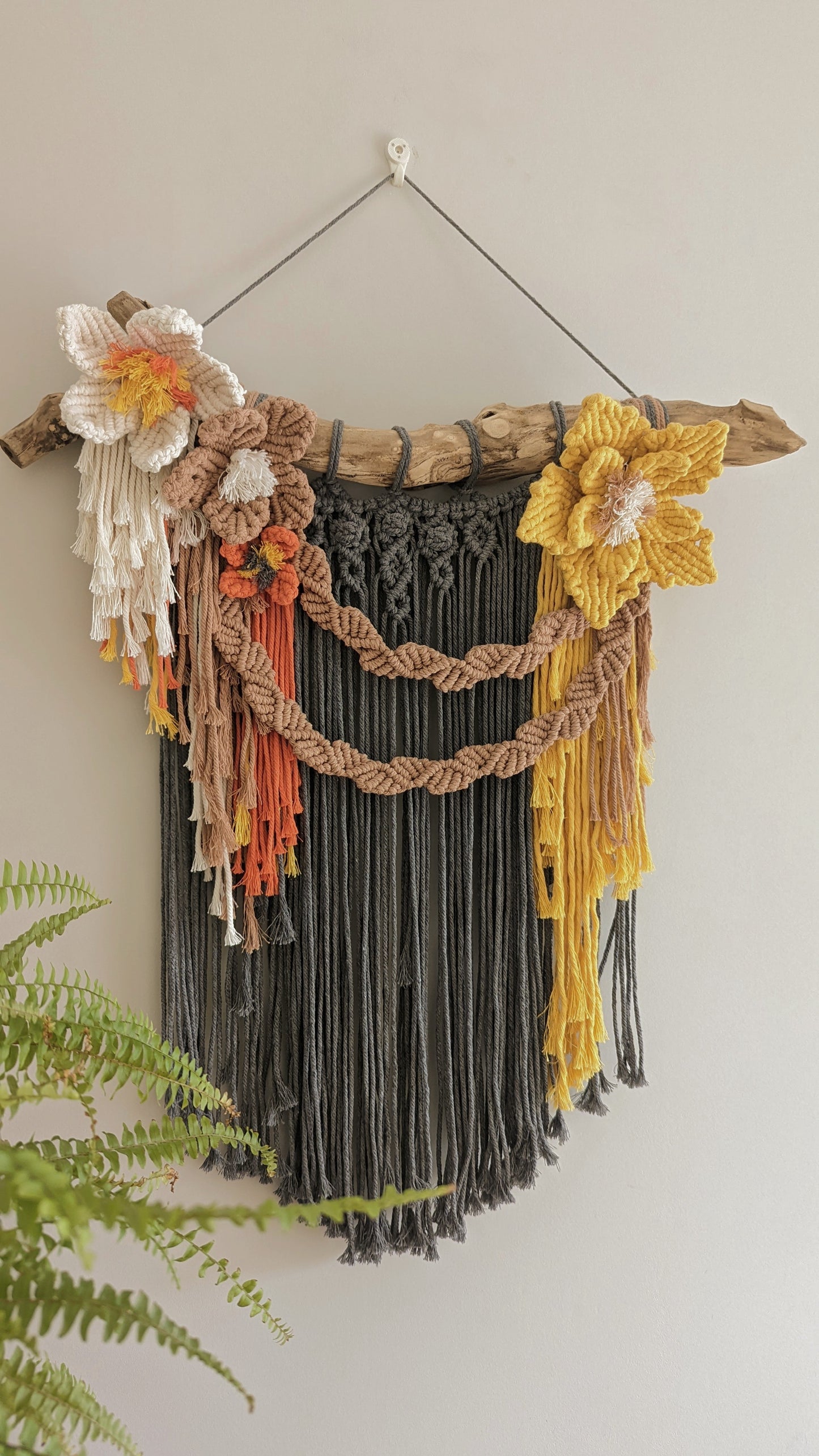 "Colors Of The Fall" Large Macrame Home Decor