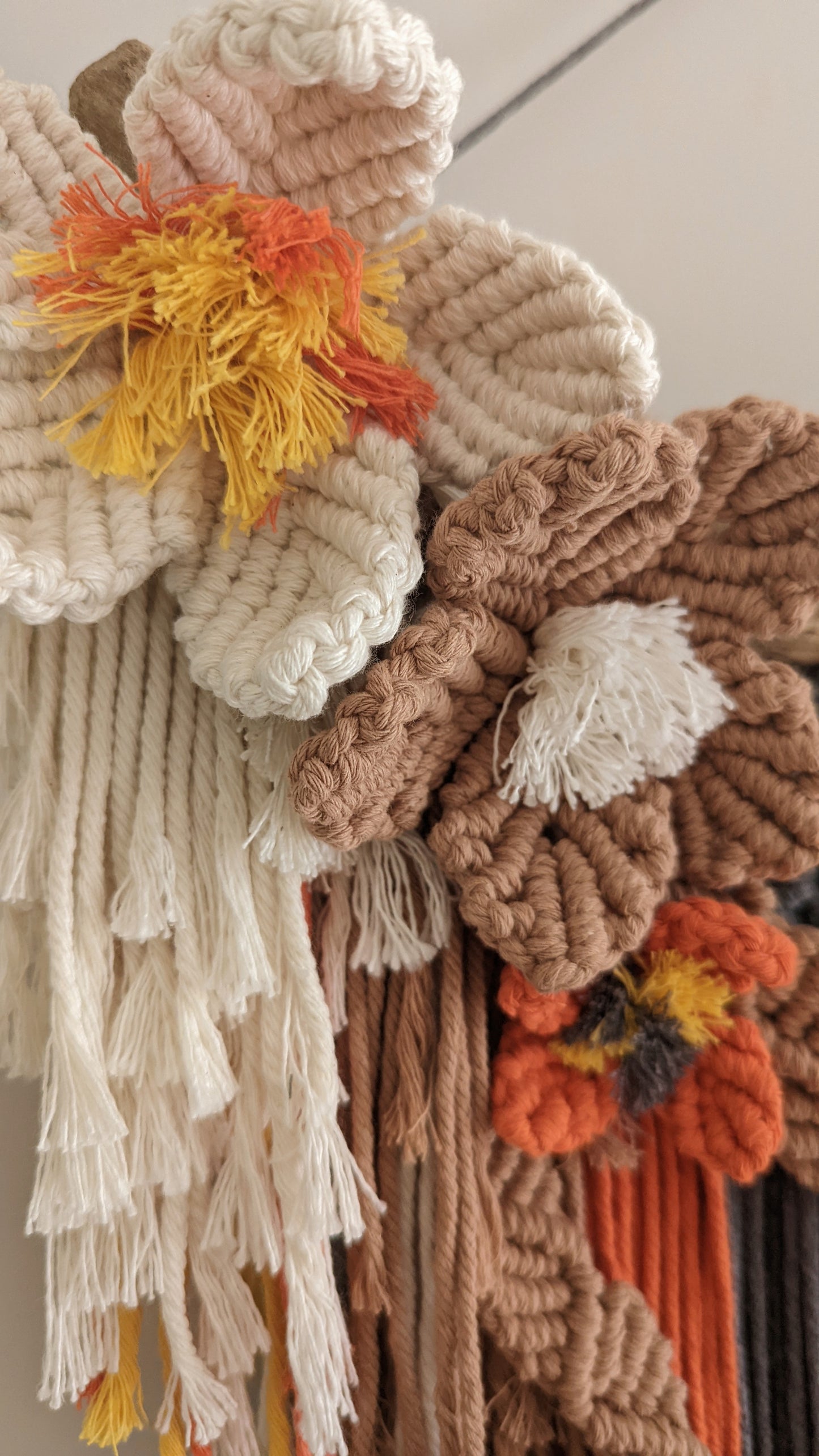"Colors Of The Fall" Large Macrame Home Decor