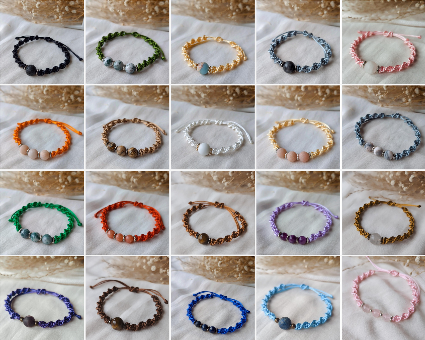 Macrame Crystal Bracelets