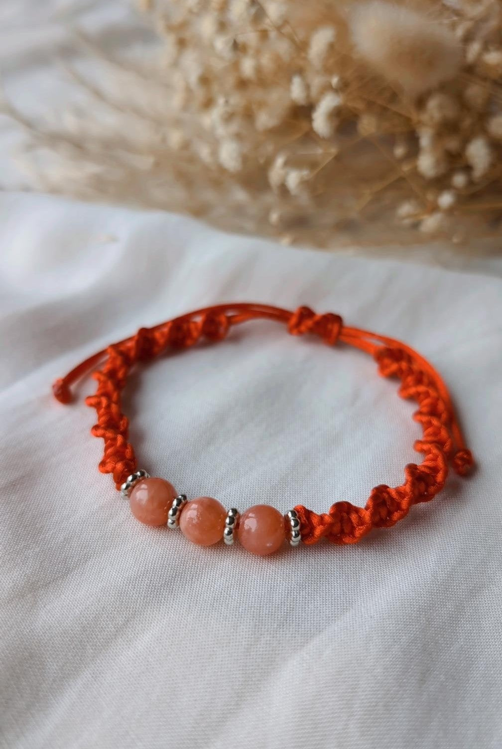 Macrame Crystal Gemstone Beads Bracelets