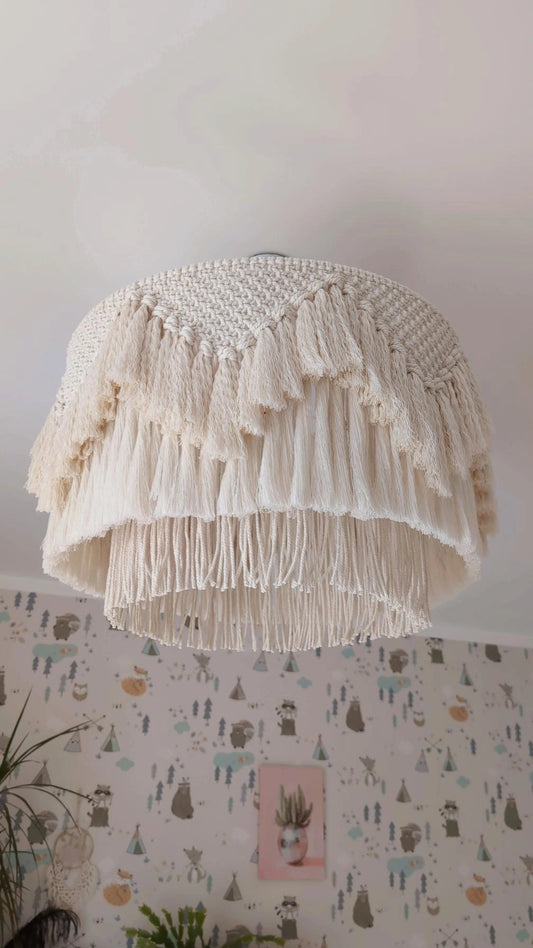 Macrame Chandelier Lampshade