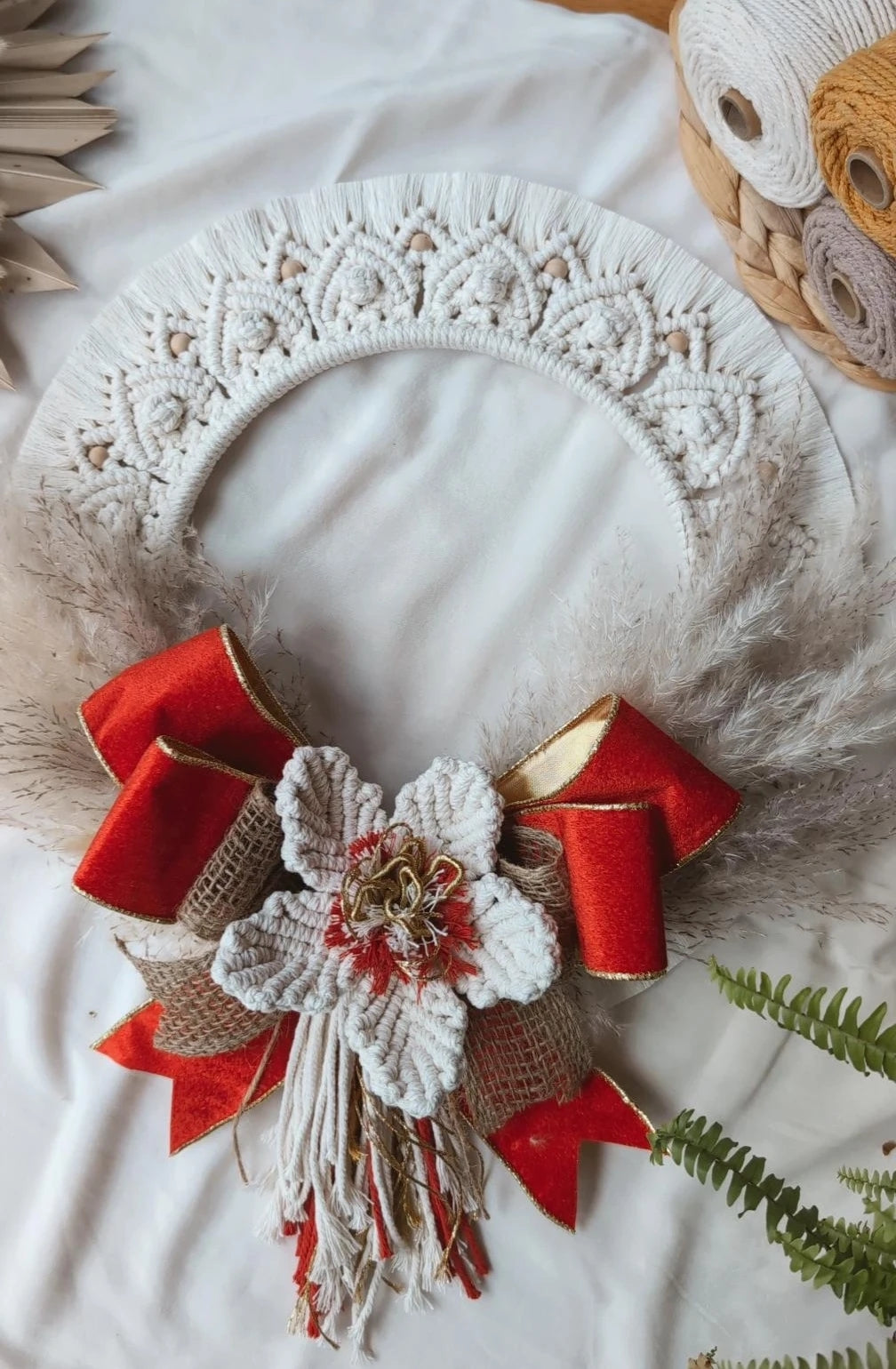 Macrame Christmas Wreath