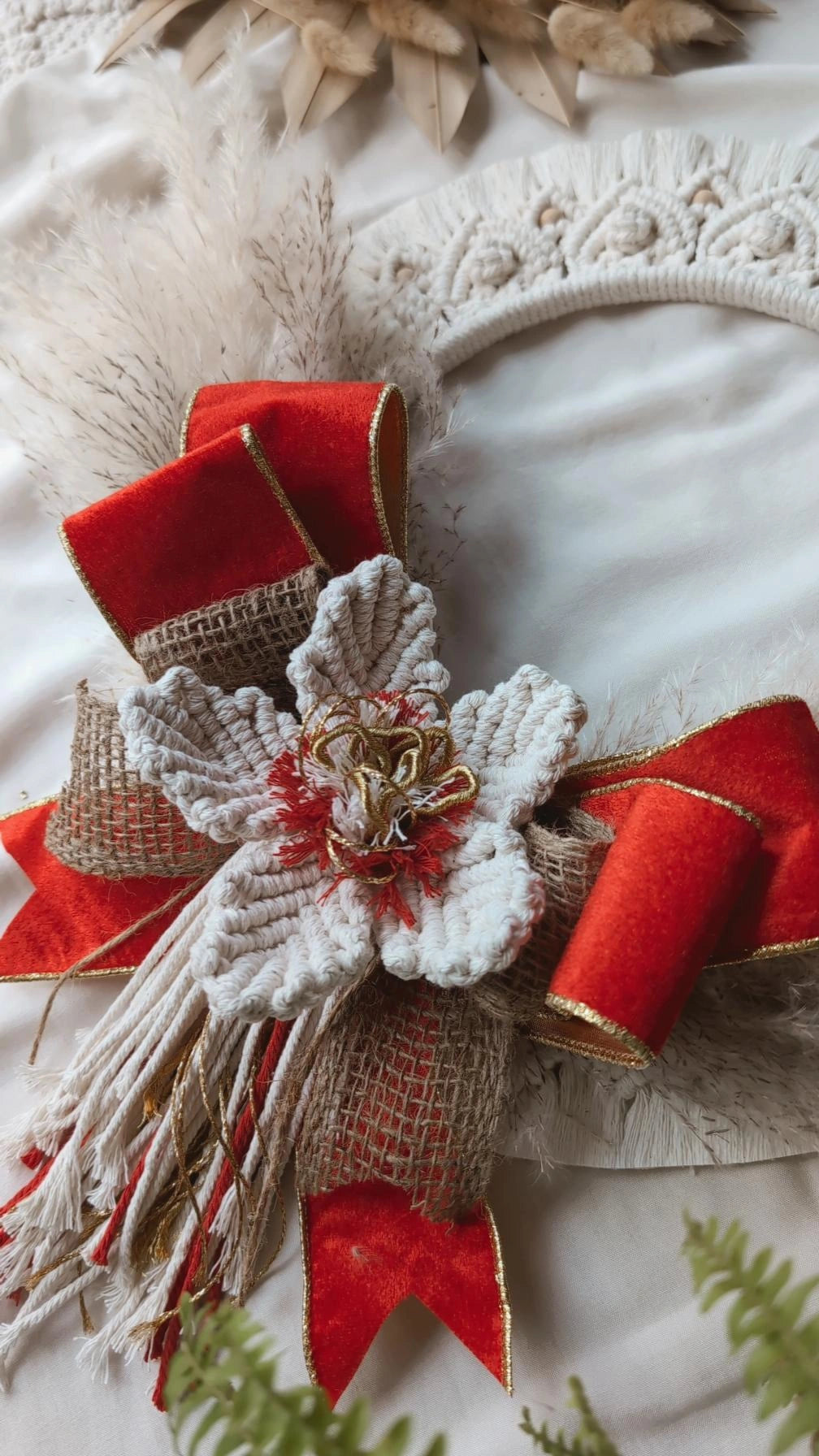 Macrame Christmas Wreath