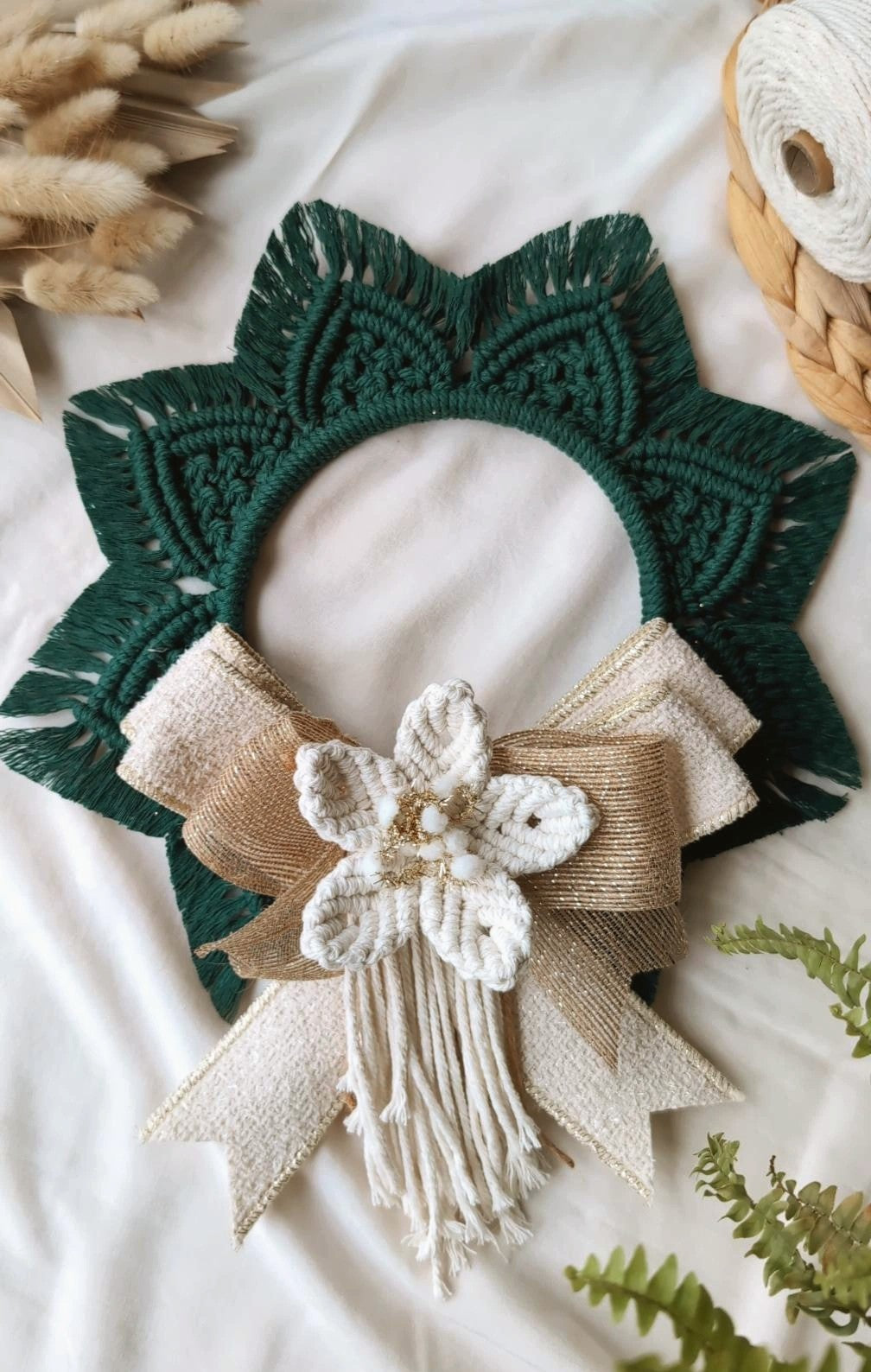 Macrame Christmas Wreath