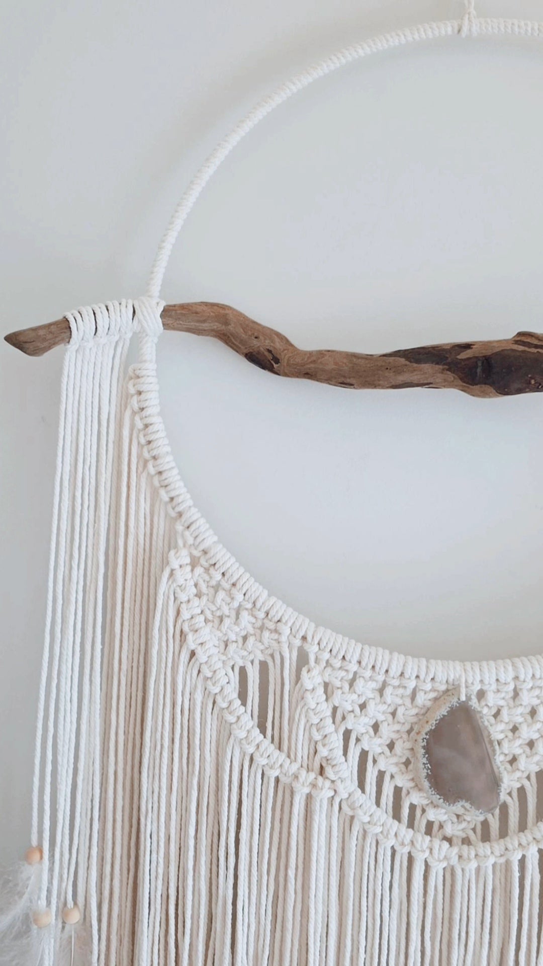 XL Macrame & Driftwood Dream Catcher