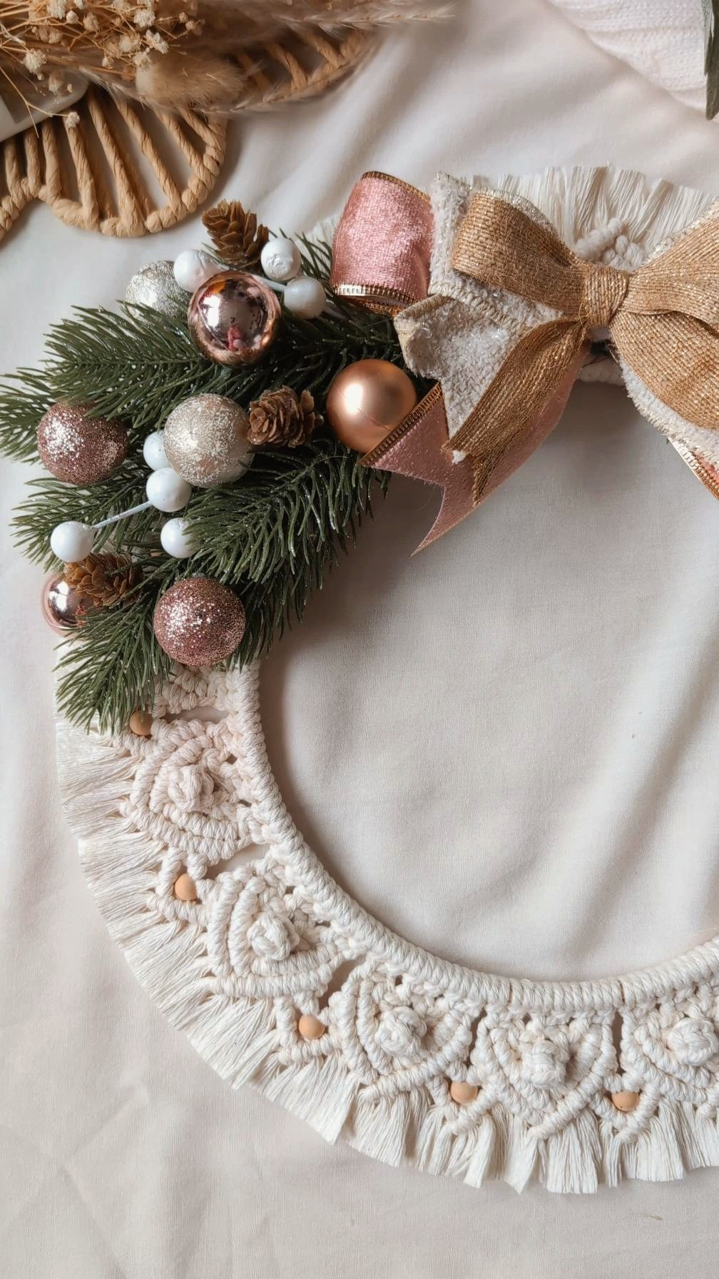 Macrame Christmas Wreath
