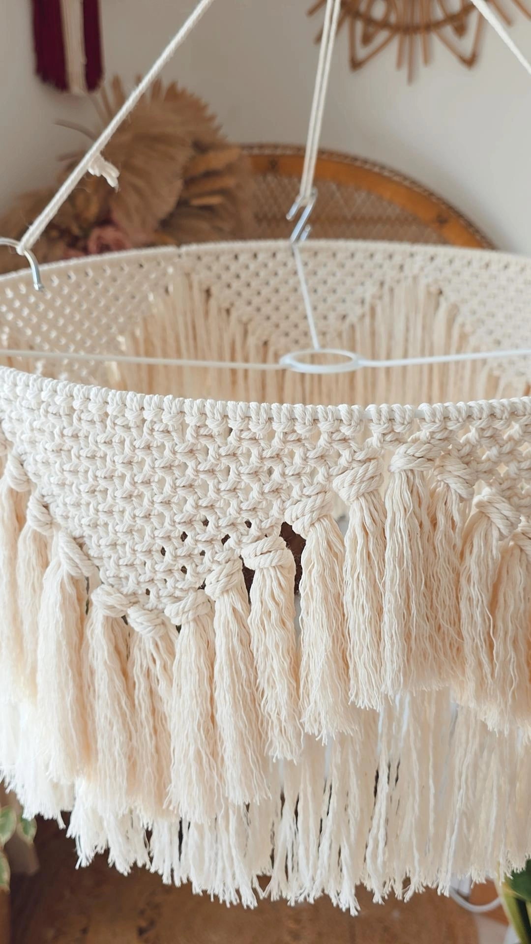 Macrame Chandelier Lampshade