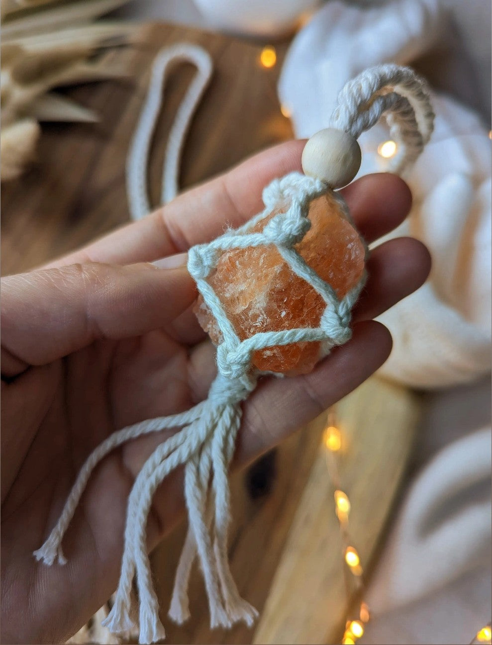 Himalayan Salt Crystal Hanging Charms