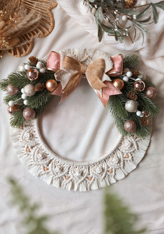 Macrame Christmas Wreath