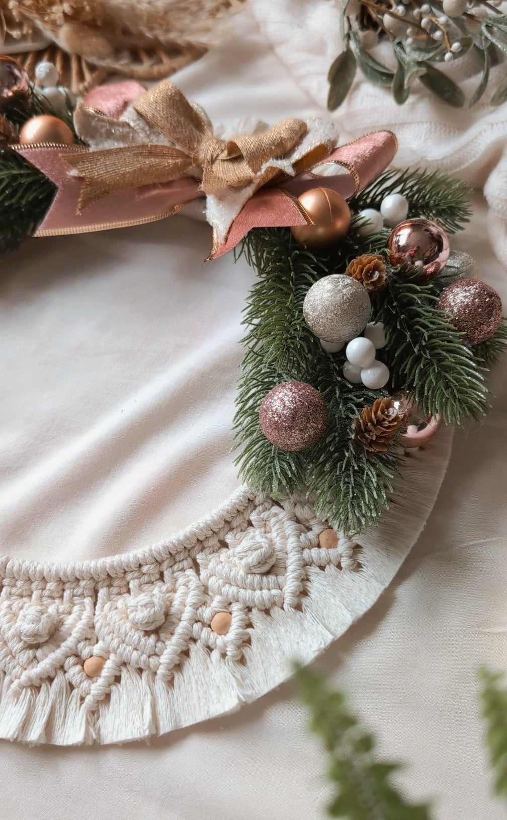 Macrame Christmas Wreath