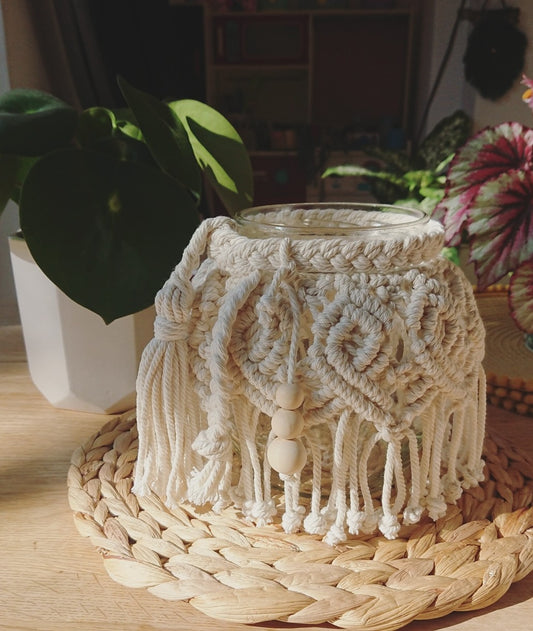 Large Macrame Jar