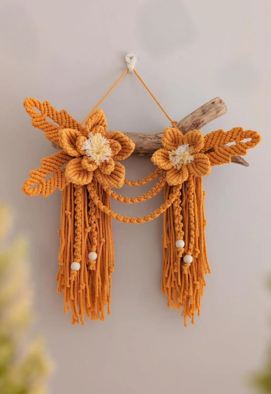 Floral Macrame Wall Decor