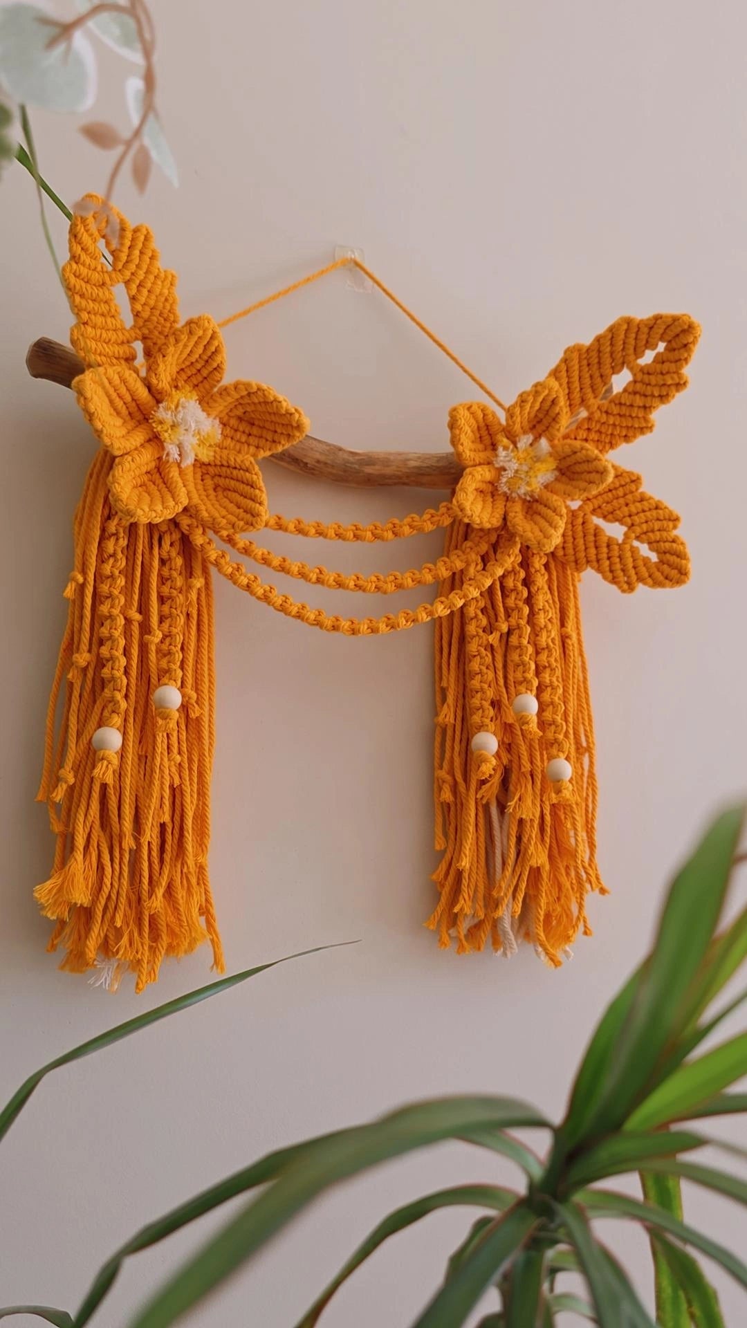 Floral Macrame Wall Decor