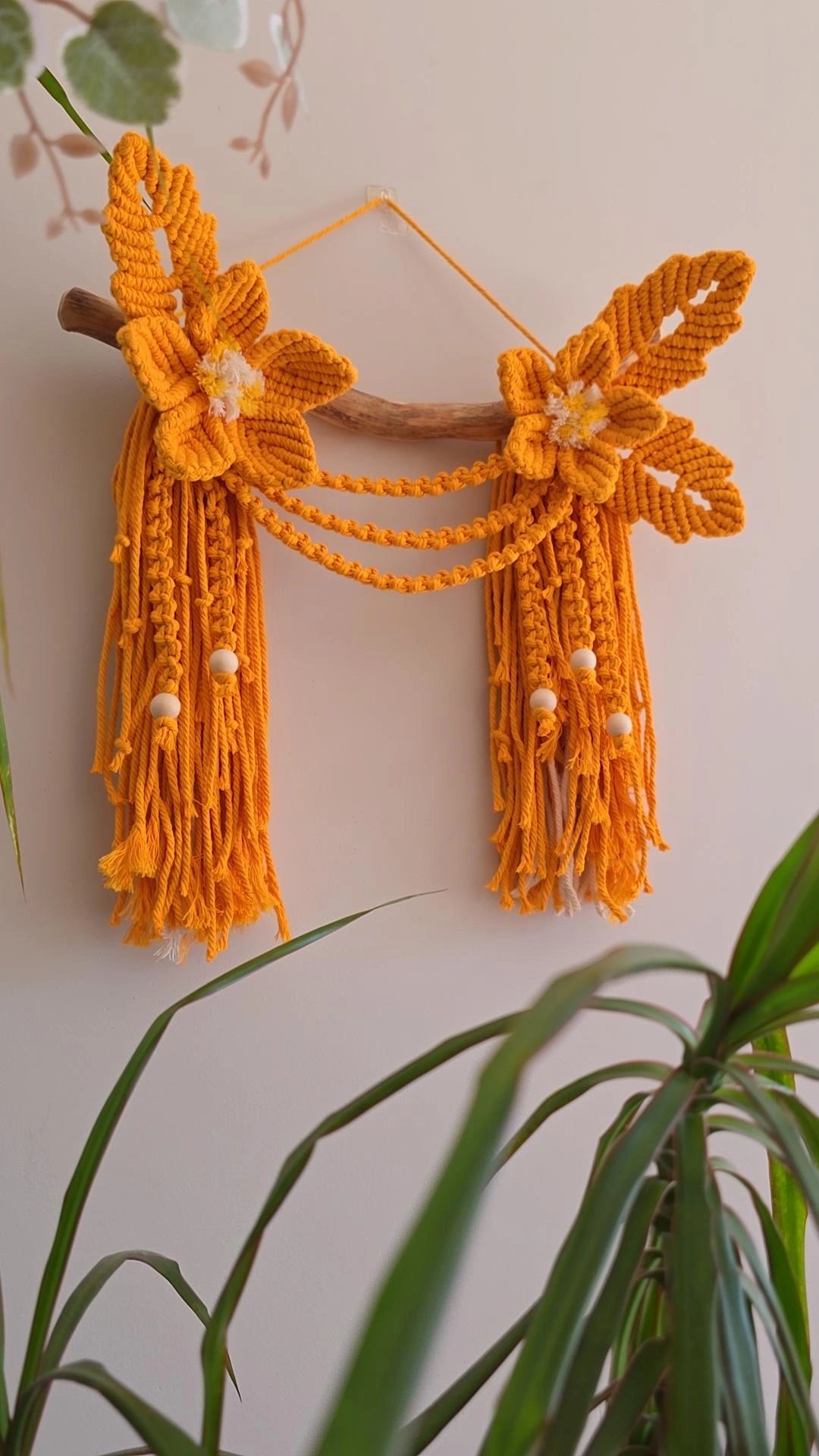 Floral Macrame Wall Decor