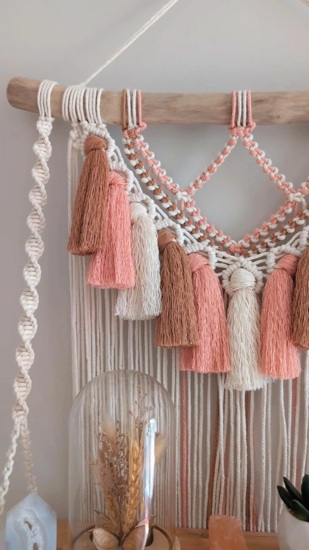 MADE TO ORDER: Double Macrame Shelf