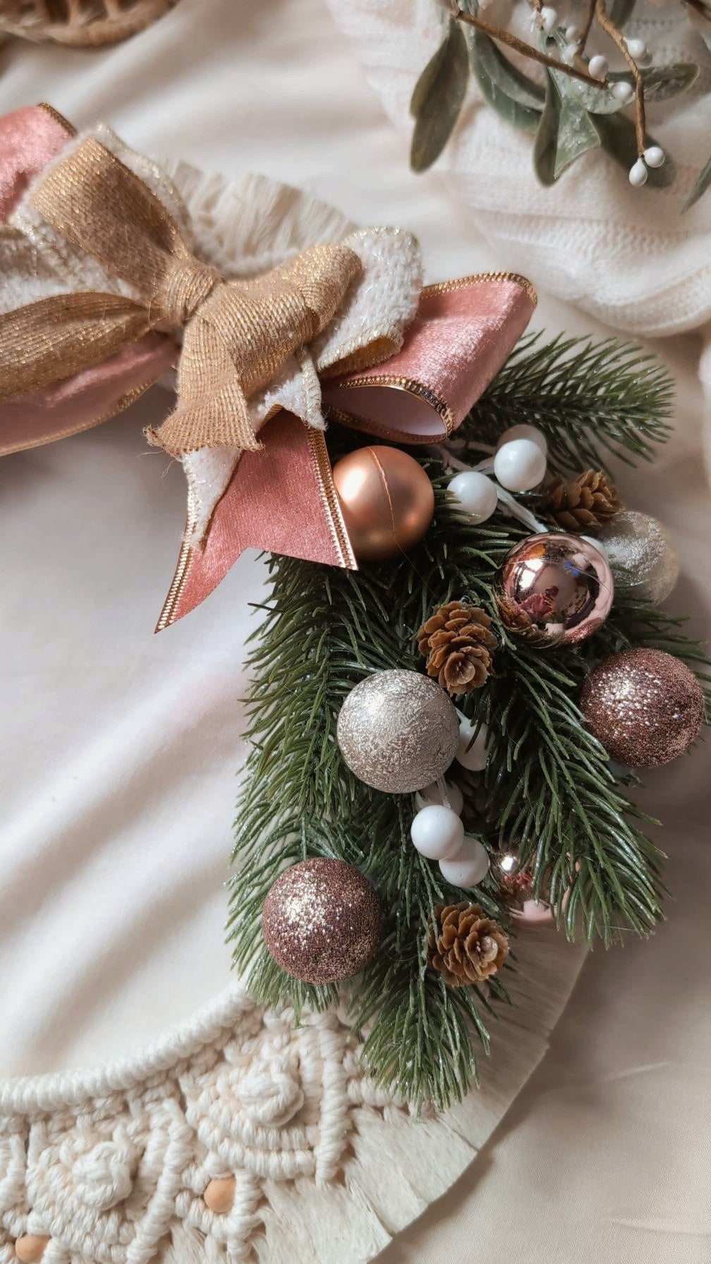 Macrame Christmas Wreath