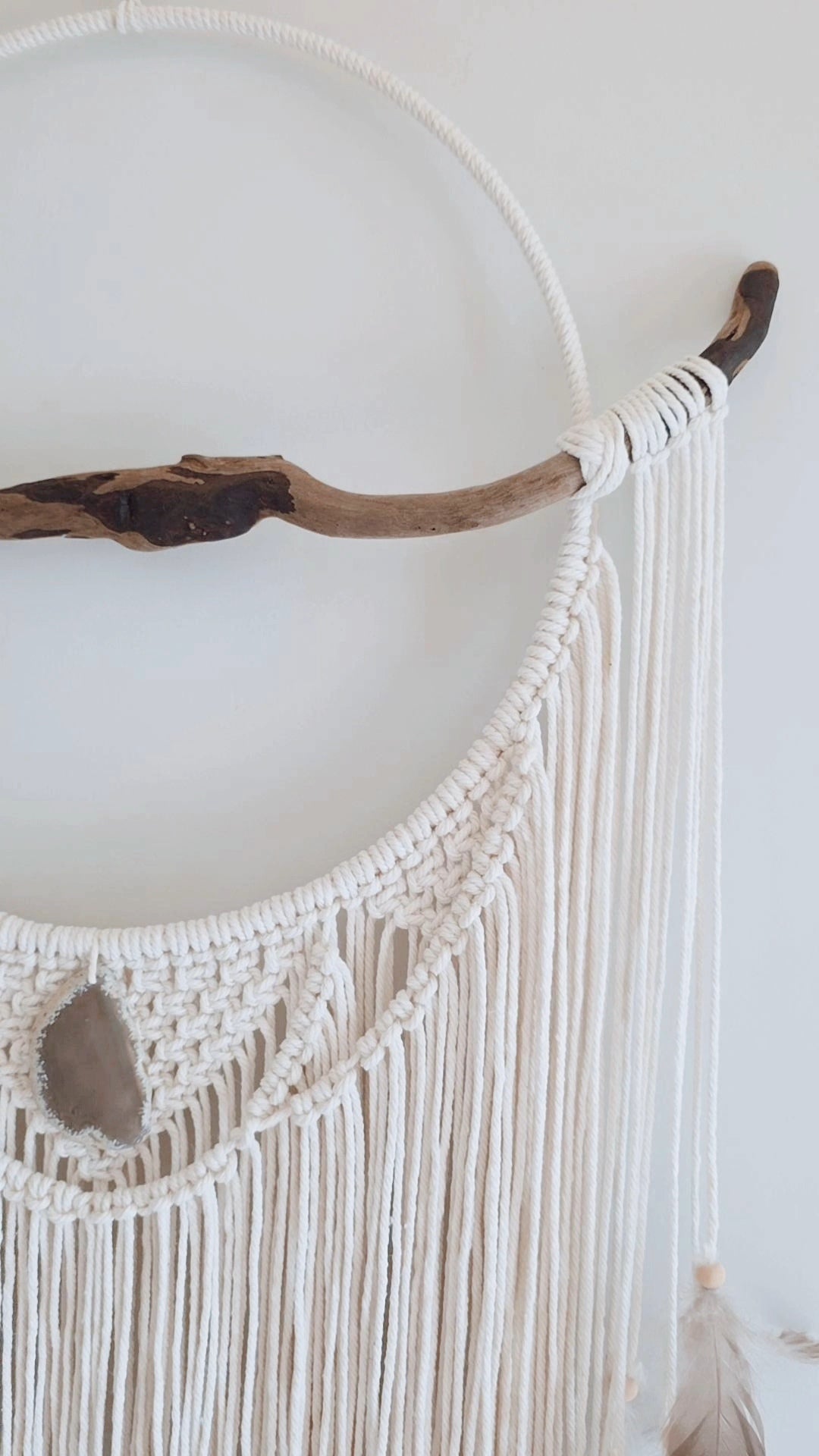 XL Macrame & Driftwood Dream Catcher