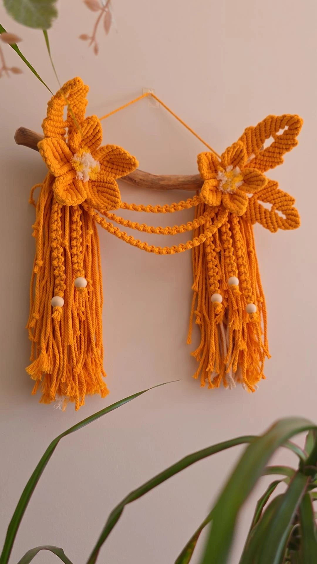 Floral Macrame Wall Decor