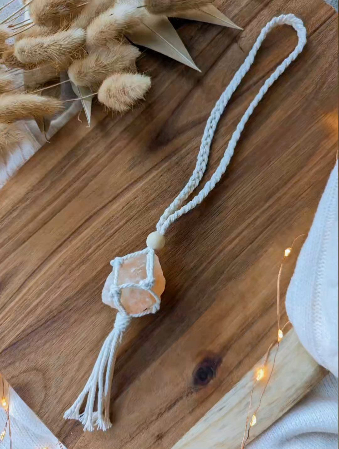 Himalayan Salt Crystal Hanging Charms